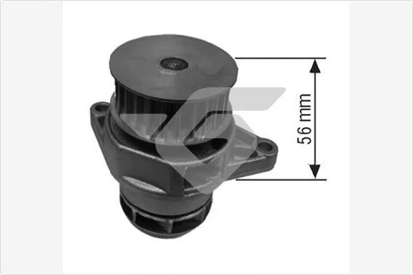 Pompe à eau, refroidissement du moteur HUTCHINSON WP88