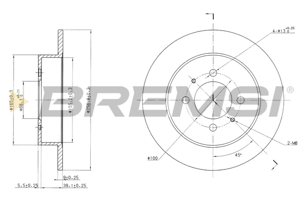 Disque de frein BREMSI CD6717S
