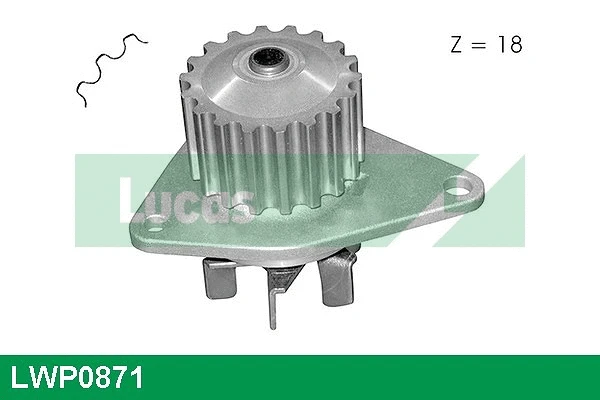 Pompe à eau, refroidissement du moteur LUCAS LWP0871