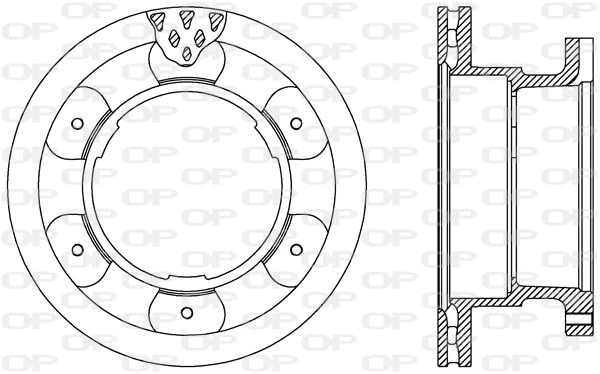 Disque de frein OPEN PARTS BDA2542.20