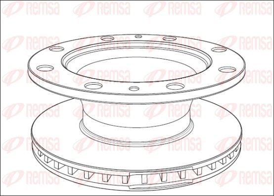 Disque de frein REMSA NCA1014.20