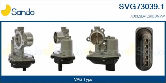 Vanne EGR SANDO SVG73039.1