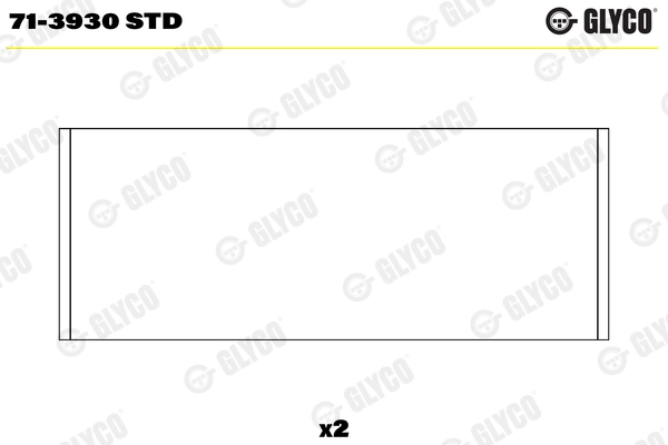 Coussinet de tête de bielle GLYCO 71-3930 STD