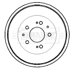 Tambour de frein BORG & BECK BBR7039