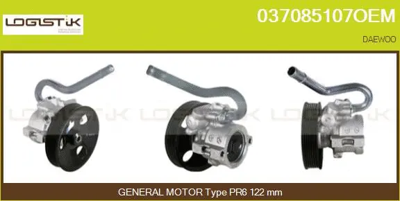 Pompe hydraulique, direction LGK 037085107OEM
