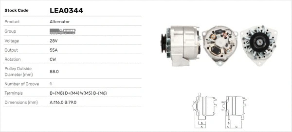 Alternateur LUSA LEA0344