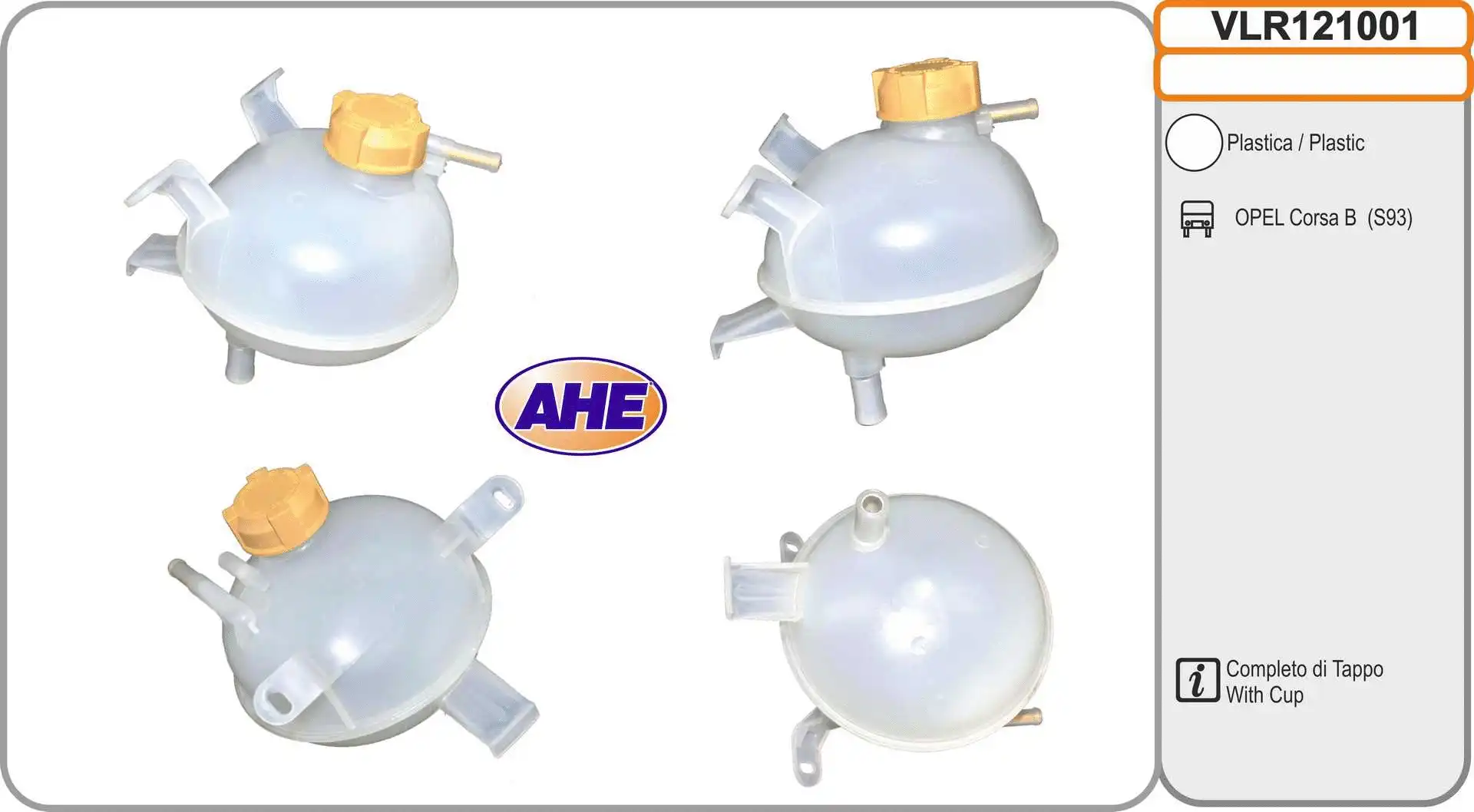 Vase d'expansion, liquide de refroidissement AHE VLR121001