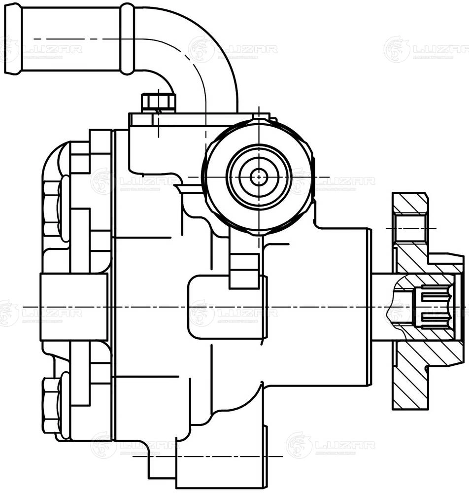 Pompe hydraulique, direction LUZAR LPS 1806
