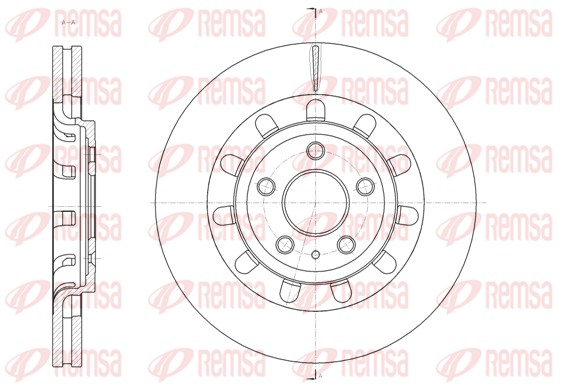 Disque de frein REMSA 61895.10