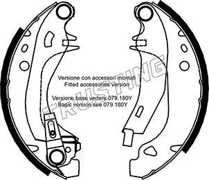 Jeu de mâchoires de frein TRUSTING 079.192Y