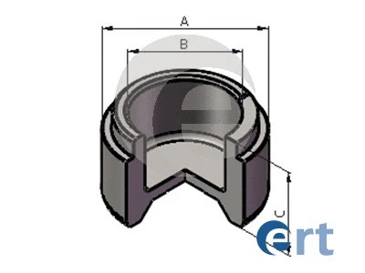 Piston, étrier de frein ERT 151147-C