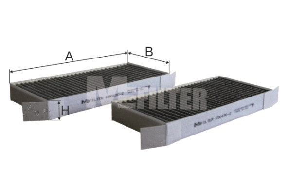 Filtre, air de l'habitacle MFILTER K 9043C-2