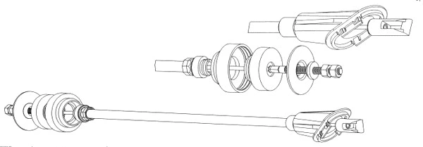 Tirette à câble, commande d'embrayage CEF CT01116