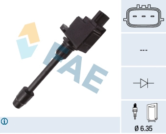 Bobine d'allumage FAE 80435