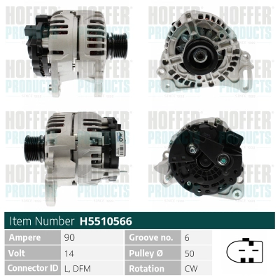 Alternateur HOFFER H5510566