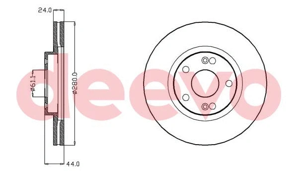 Disque de frein DEEVO BD28680