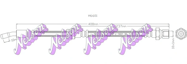Flexible de frein KAWE H6601