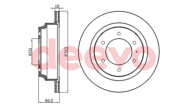 Disque de frein DEEVO BD30020