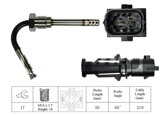 Capteur, température des gaz LEMARK LXT057