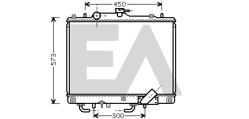 Radiateur, refroidissement du moteur EACLIMA 31R51071