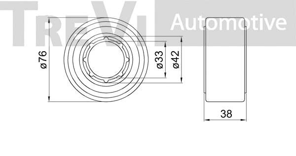 Kit de roulements de roue TREVI AUTOMOTIVE WB2279