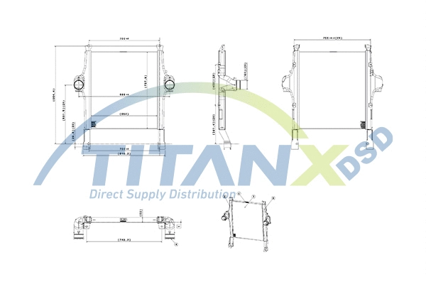 Refroidisseur d'air de suralimentation TitanX IX159009
