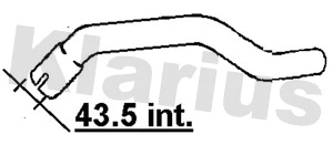 Tuyau d'échappement KLARIUS 130729