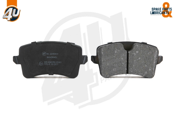 Kit de plaquettes de frein, frein à disque 4U Autoparts 22453VV