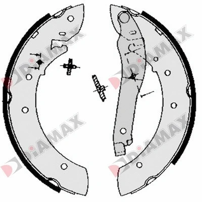 Jeu de mâchoires de frein DIAMAX N01042