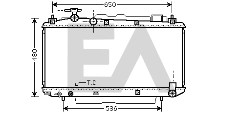 Radiateur, refroidissement du moteur EACLIMA 31R71145