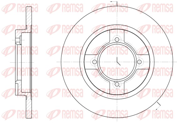 Disque de frein REMSA 6396.00