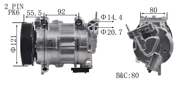 Compresseur, climatisation A.Z. Meisterteile AZMT-45-041-1155