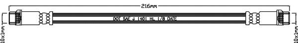 Flexible de frein JURATEK JBH1158