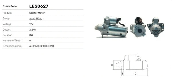 Démarreur LUSA LES0627