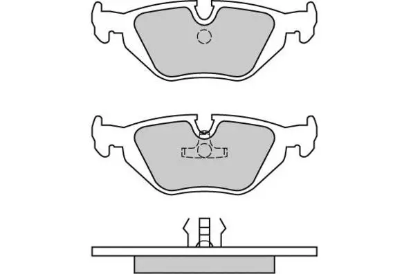 Kit de plaquettes de frein, frein à disque E.T.F. 12-0498