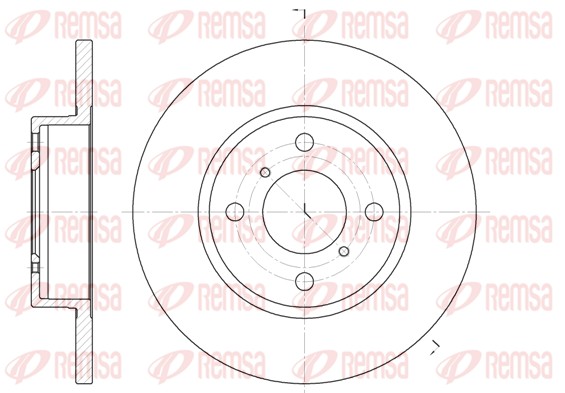Disque de frein REMSA 6621.00