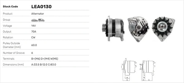 Alternateur LUSA LEA0130
