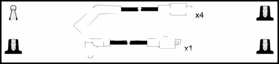 Kit de câbles d'allumage LEMARK HOES1133