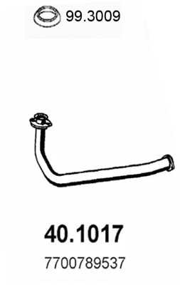 Tuyau d'échappement ASSO 40.1017