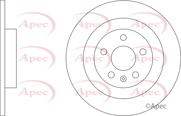 Disque de frein APEC DSK3435