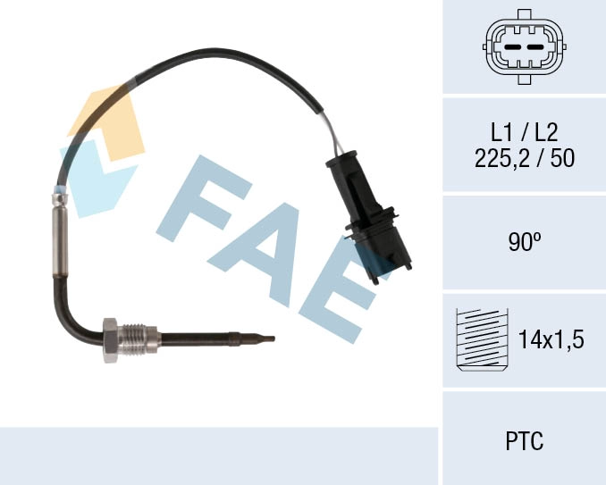 Capteur, température des gaz FAE 68091