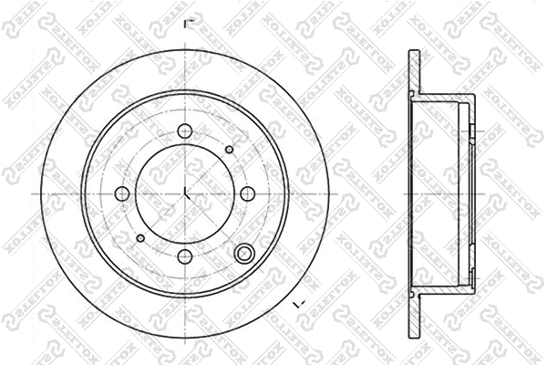 Disque de frein STELLOX 6020-3024-SX