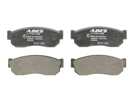 Kit de plaquettes de frein, frein à disque ABE C11001ABE