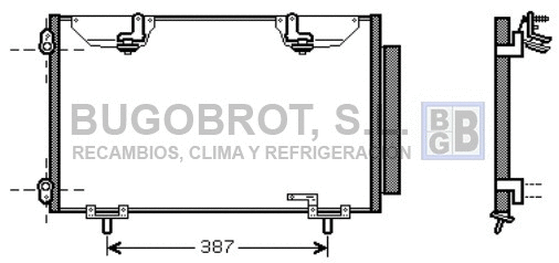 Condenseur, climatisation BUGOBROT 62-TO5327