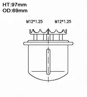 Filtre à carburant JS ASAKASHI FS7001U