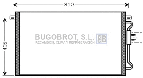 Condenseur, climatisation BUGOBROT 62-CR5075
