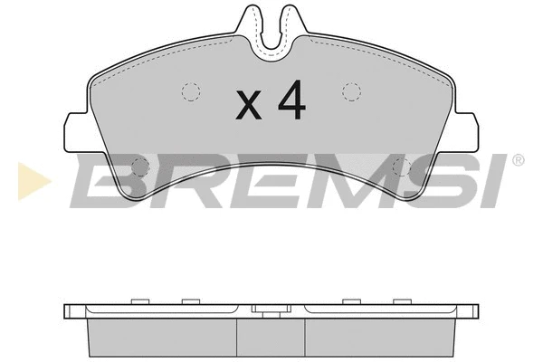 Kit de plaquettes de frein, frein à disque BREMSI BP3291