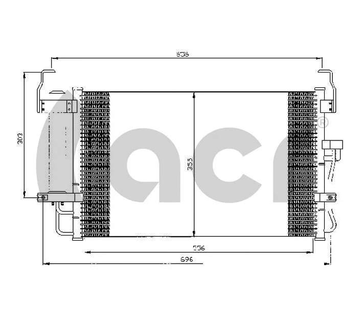 Condenseur, climatisation ACR 300519