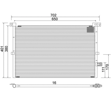 Condenseur, climatisation PowerMax 7110141