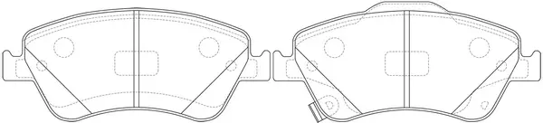 Kit de plaquettes de frein, frein à disque SB BP21834